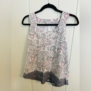 Aventura Tank Top with Medallion Print / M